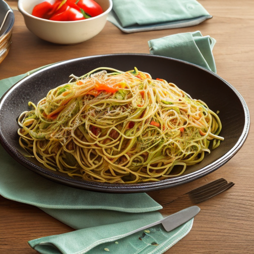 Chicken Jalapeno Cabbage Spaghetti